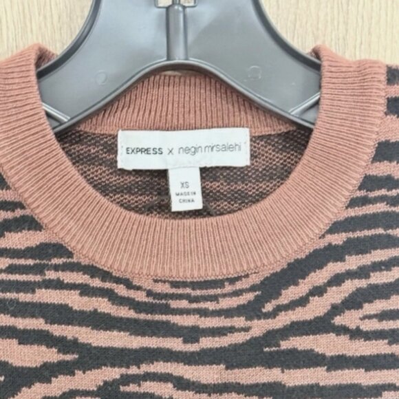 Express Women’s X Negin Miraselih Fitted Sweater Dress (size xs) - Picture 2 of 3